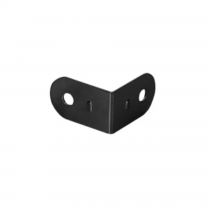 4040 BLK L-corner Small Galvanised, Black