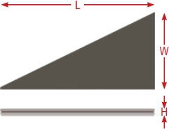 Trojuholníkova Doska 26,7° Pravá