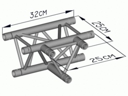 SBE18-3-TH 3 cestný T-diel horizontálny