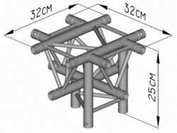 SBE18-3-XA-U 5 cestný X-diel