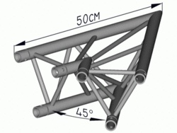 SBE18-3-45 2 cestný roh 45°