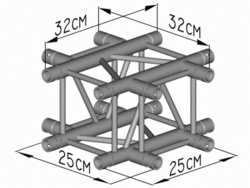 SBE18-4-X 4 - cestný X spoj