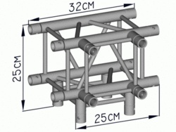 SBE18-4-TA 4 cestný T-diel