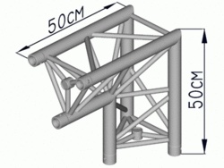SBE29-3-END-U 2 Cestný Roh 90°