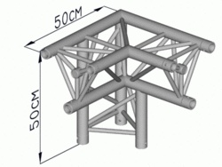 SBE29-3-90A-UL 3 Cestný Roh 90°