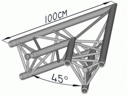 SBE29-3-45 2 Cestný Roh 45°