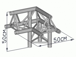 SBE29-3-90A-DR 3 Cestný Roh 90°