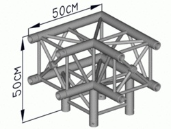 SBE29-4X-90A 3 Cestný Roh 90°