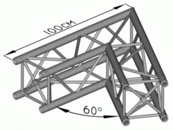 SBE29-4X-60 2 Cestný Roh 60°