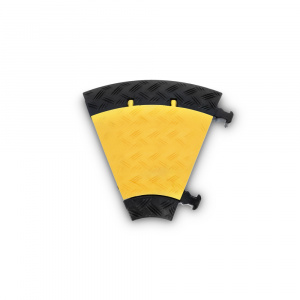 MINI C MK2 | RIGHT - Chránič kábla 3 kanálový | 45° zakrivenie vpravo | stredná záťaž | výška 5 cm