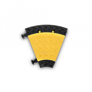 MINI C MK2 | LEFT - Chránič kábla 3 kanálový | 45° zakrivenie vľavo | stredná záťaž | výška 5 cm