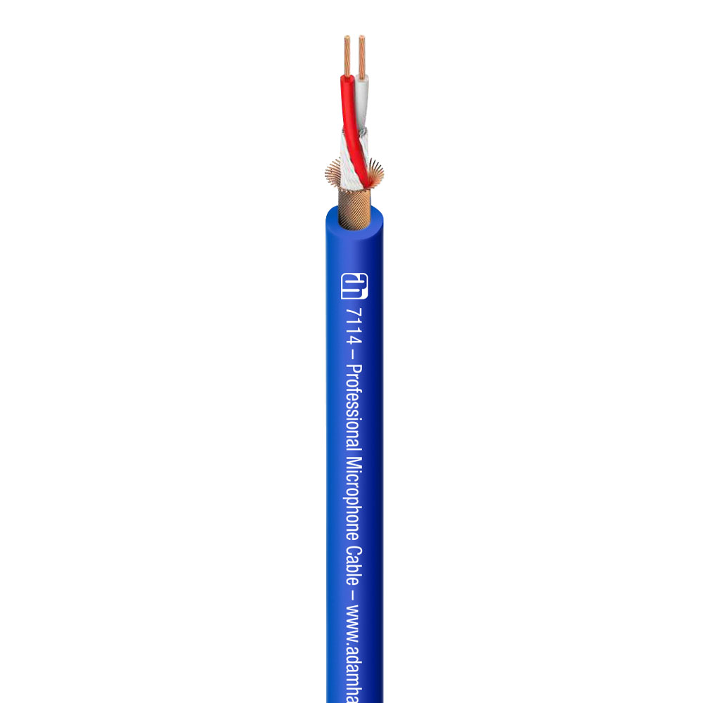 7114 BLU - Mikrofónny kábel 2 x 0,31 mm2 modrý