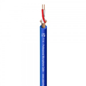 7114 BLU - Mikrofónny kábel 2 x 0,31 mm2 modrý
