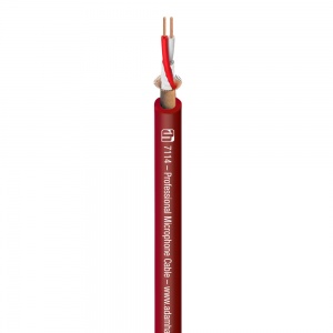 7114 RED - Mikrofónny kábel 2 x 0,31 mm2 červený