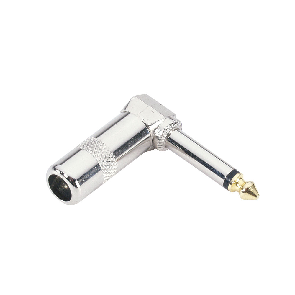 75192 - zalomený 6,3 mm jack konektor mono 