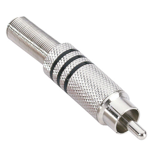 7622 BLK - RCA konektor čierny