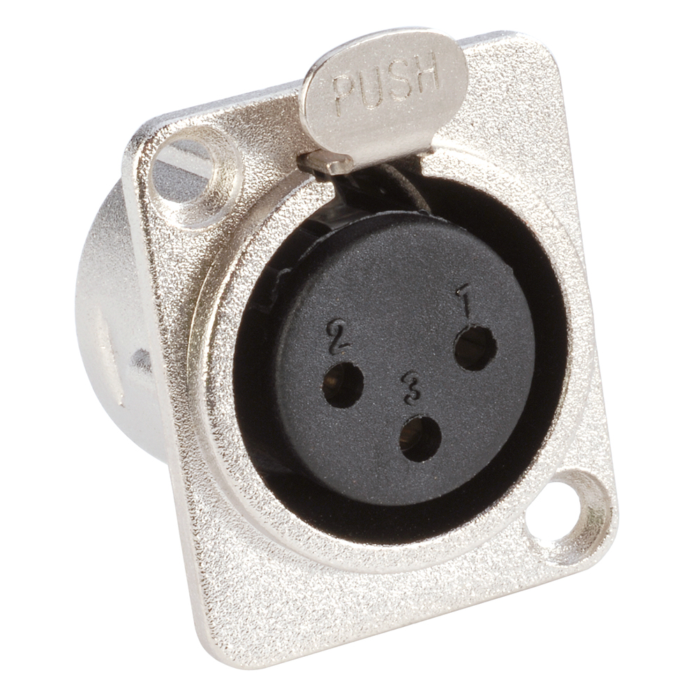 7837 - Zabudovaný konektor XLR samica typu D