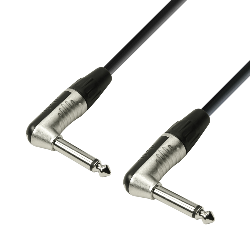 K4 IRR 0090 - Instrument Cable REAN 6.3 mm angled Jack mono to 6.3 mm an