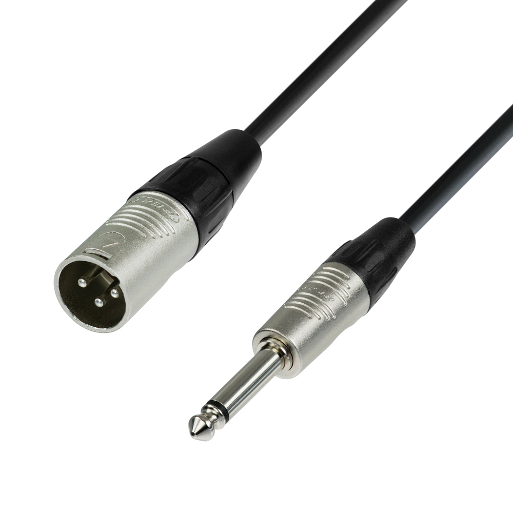 K4 MMP 0750 - Microphone Cable REAN XLR male to 6.3 mm Jack mono 7.5 m