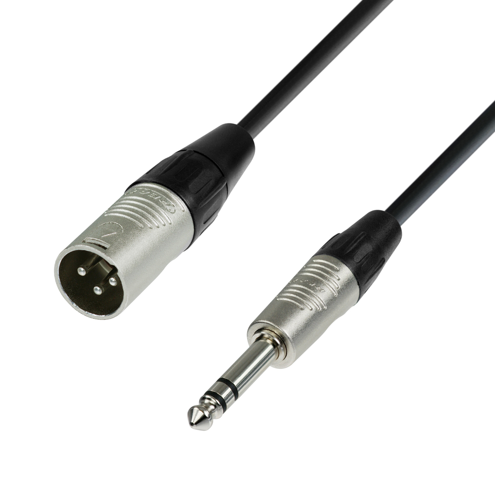 K4 BMV 0750 - Microphone Cable REAN XLR Male to 6.3 mm Jack Stereo 7.5 m