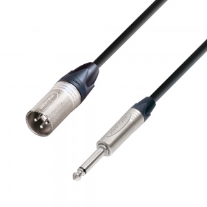 K5 MMP 0500 - Mikrofónový kábel Neutrik XLR (M) do 6,3 mm mono Jack 5m 