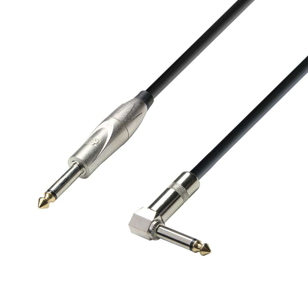 K3 IPR 0900 - Instrument Cable 6.3 mm Jack mono to 6.3 mm angled Jack mo