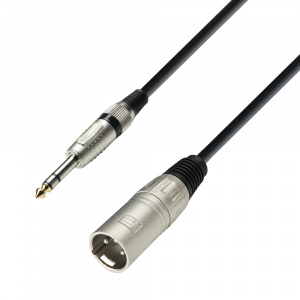 3 STAR BMV 0300 - Microphone Cable XLR male to 6.3 mm Jack stereo 3 m