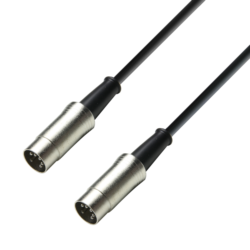 K3 MIDI 0600 BLK-5 - MIDI Cable 6 m black 5-pole