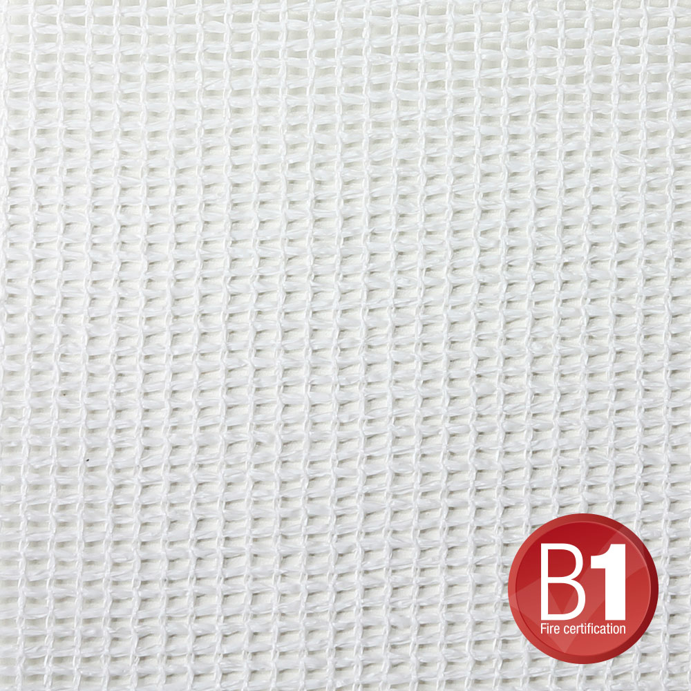 0157 X 56 W - Gauze, material 202 5x6m with eyelets, white