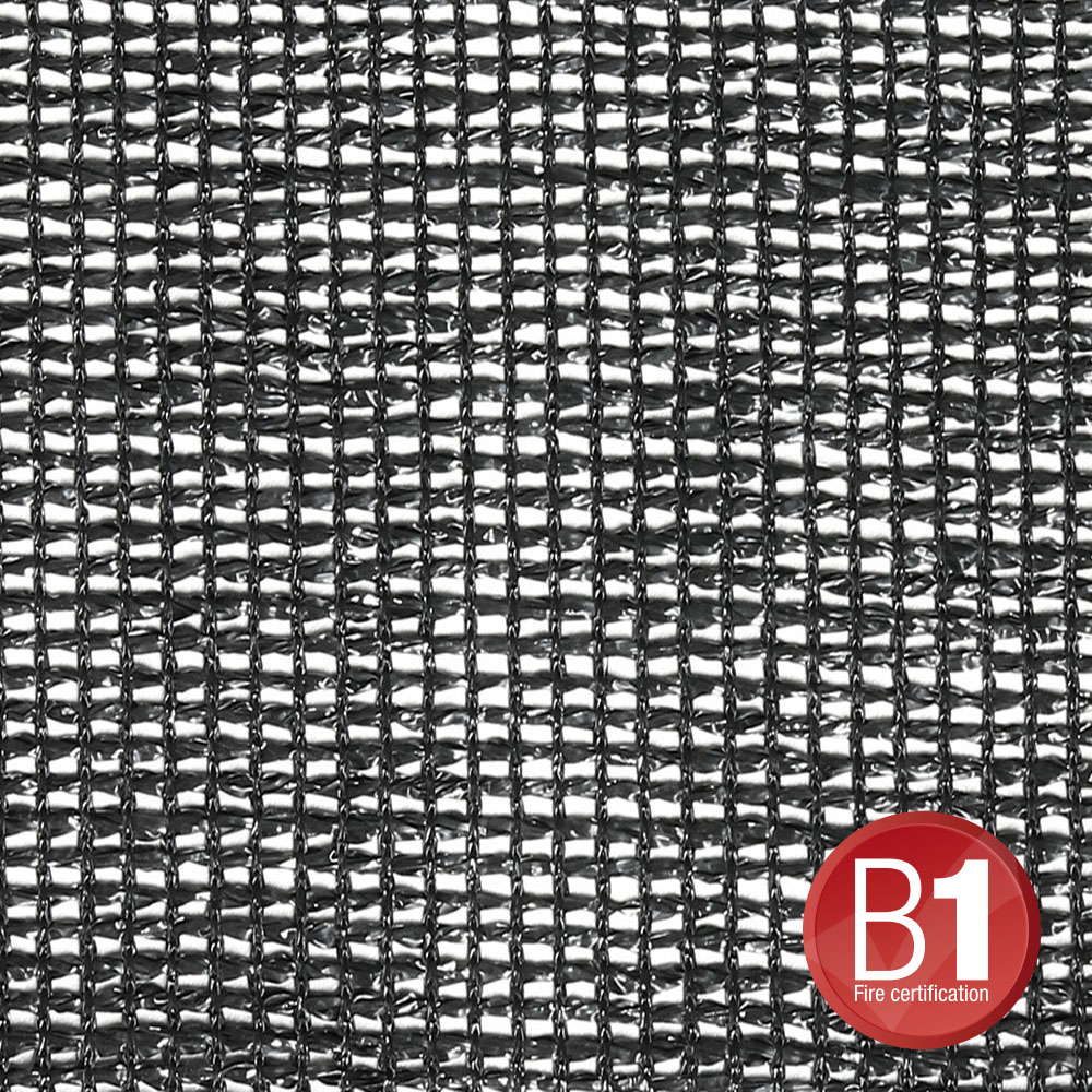 0158 X 56 B - Gauze, material 203 5x6m with eyelets, black