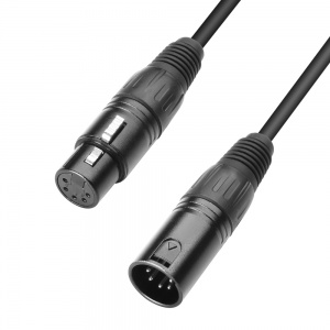 K3 DGH 0050 - DMX Cable XLR male 5-pin to XLR female 5-pin 0.5 m