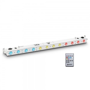 TRIBAR 200 IR WH - 12 x 3 W TRI LED Bar v bielom kryte s diaľkovým ovládaním