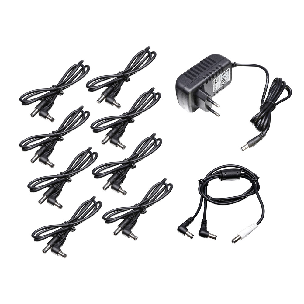 PWT 08 - Univerzálny 9V napájací pedálový zdroj - 8 výstupov 