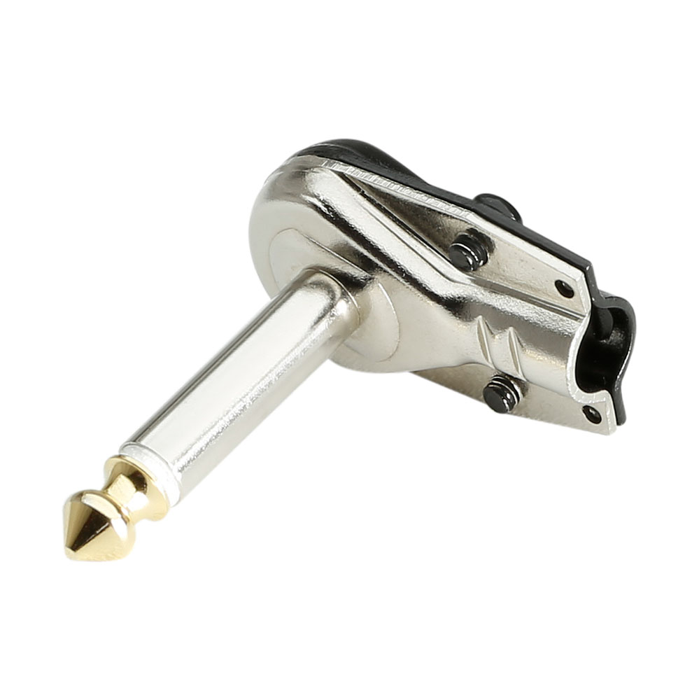 7525 - Uhlová 6,3 mm jack konektor mono plochá 