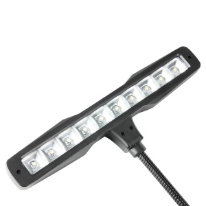 SLED PL 10 B - LED klavírna lampa s 10 LED diódami 