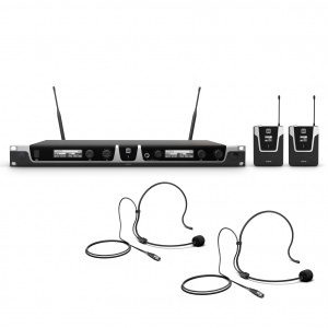 U508 BPH 2 - Duálny bezdrôtový mikrofónový systém s 2 x bodypackom a 2 x headsetom - 823 - 832 MHz + 863 - 865 MHz 