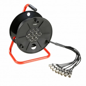 K 3 CDMC 8015 - 3-Star 15 m 8/0-Channel Audio Snake Reel
