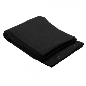 0151 X 64 - DECO- cloth B1 with burnished Grommets hemmed 6 x 4m black