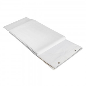 0151 X 34 WH - DECO- cloth B1 with burnished Grommets hemmed 3 x 4m