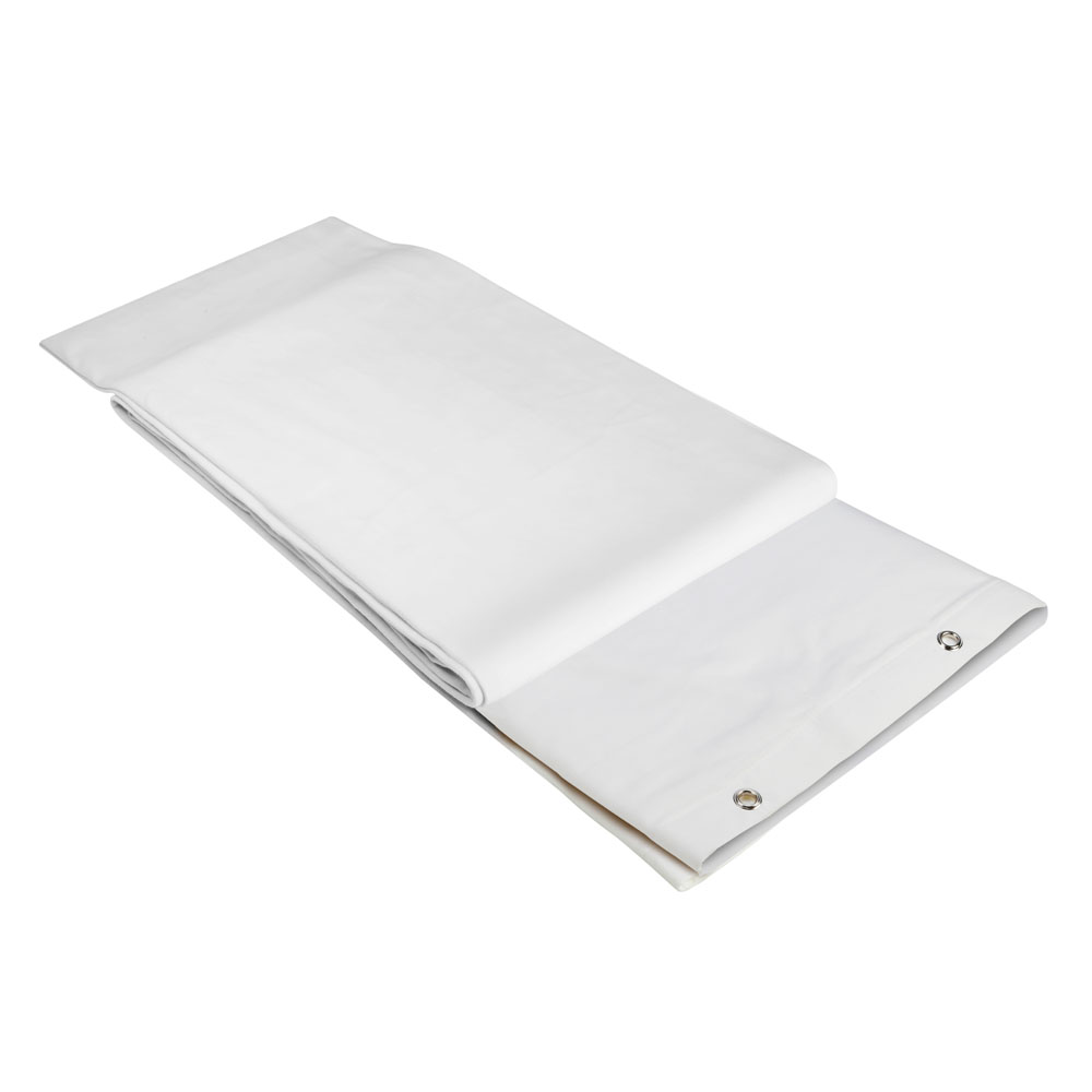 0151 X 66 WH - DECO- cloth B1 with burnished Grommets hemmed 6 x 6m
