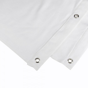 0152 X 43 WH - Blackout cloth B1 white with burnished Grommets hemm