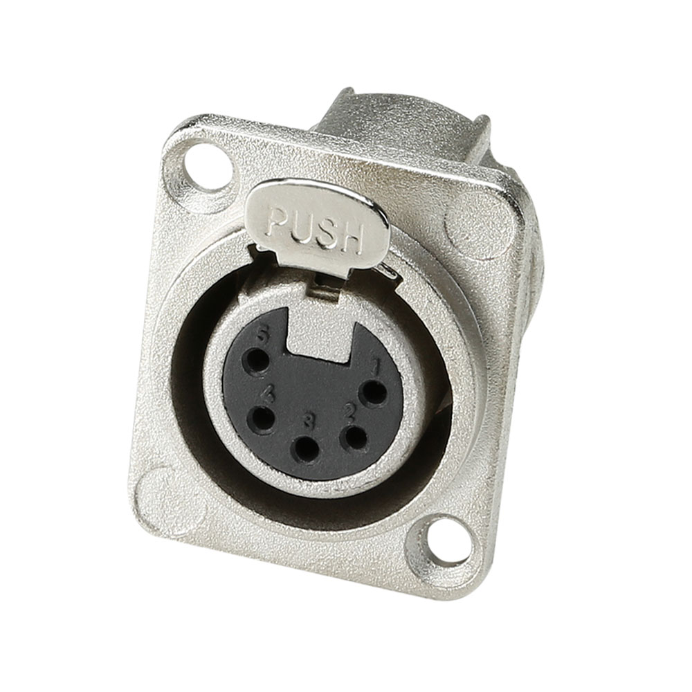 7892 - konektor chassis XLR 5-PIN samica typu D