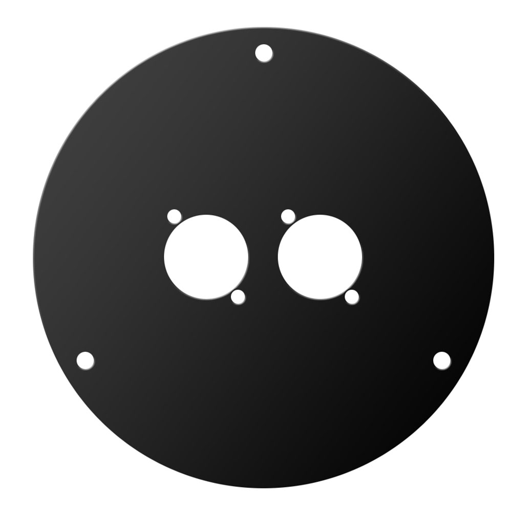 70224 D 2 - Predný panel pre káblový bubon 70224 s 2 x otvormi typu D 