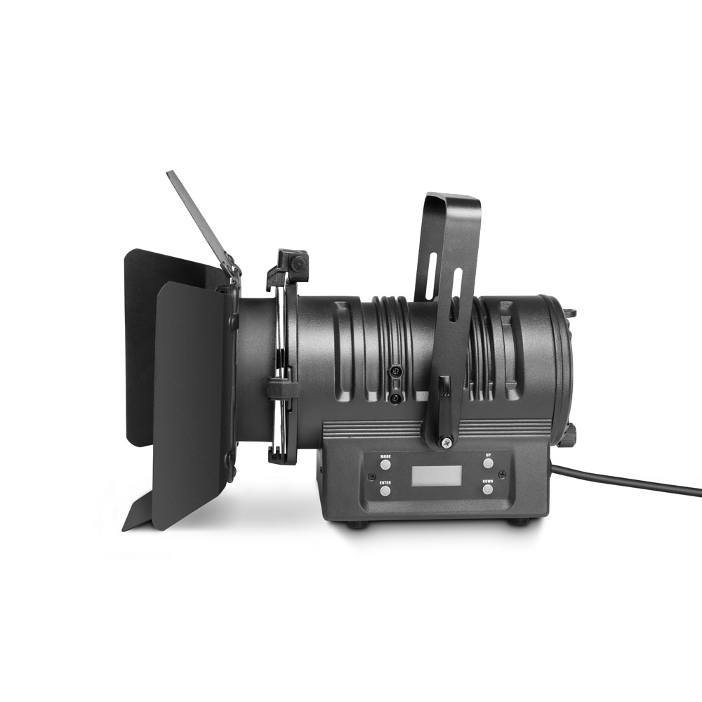 TS 40 WW - Theatre Spotlight with PC Lens and 40 Watt Warm White LED in Black Housi