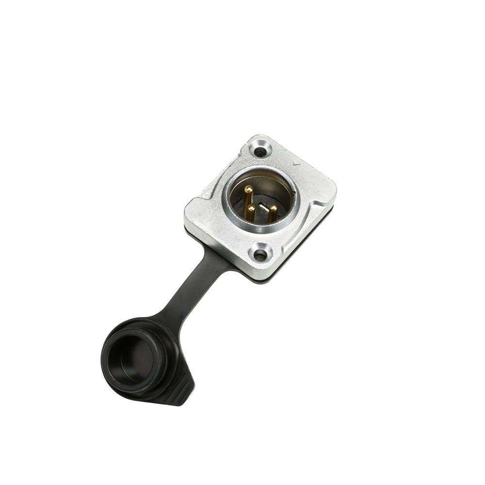 7915 - konektor chassis XLR samec D-type IP65