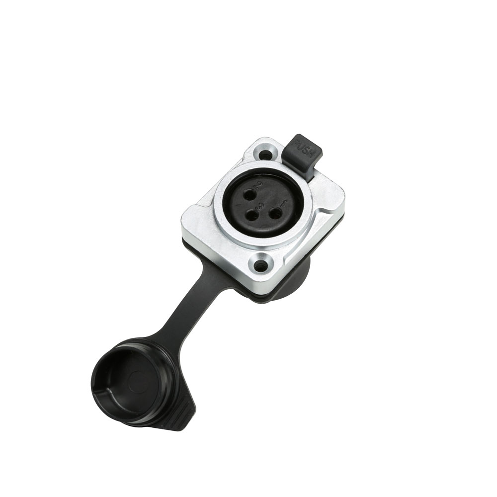 7916 - konektor chassis XLR samica D-type IP65