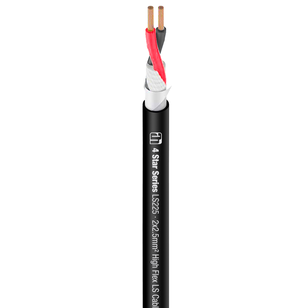 K4 LS 225-500 - Speaker Cable 2 x 2.5 mm2 black