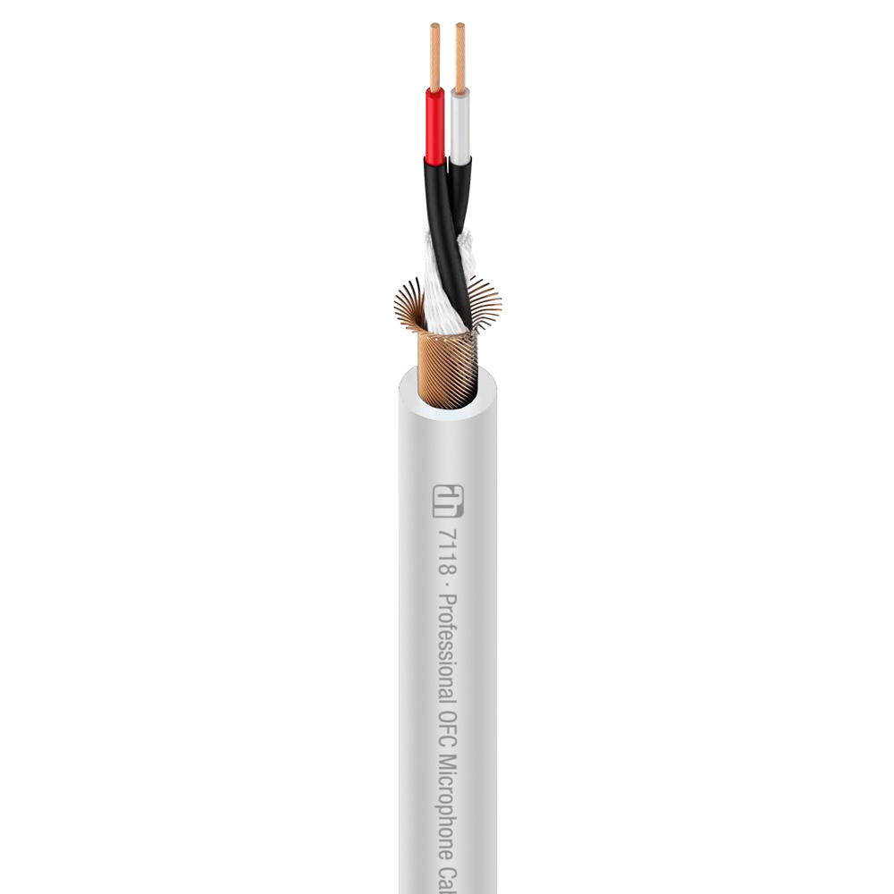 7118 WH - Microphone Cable white