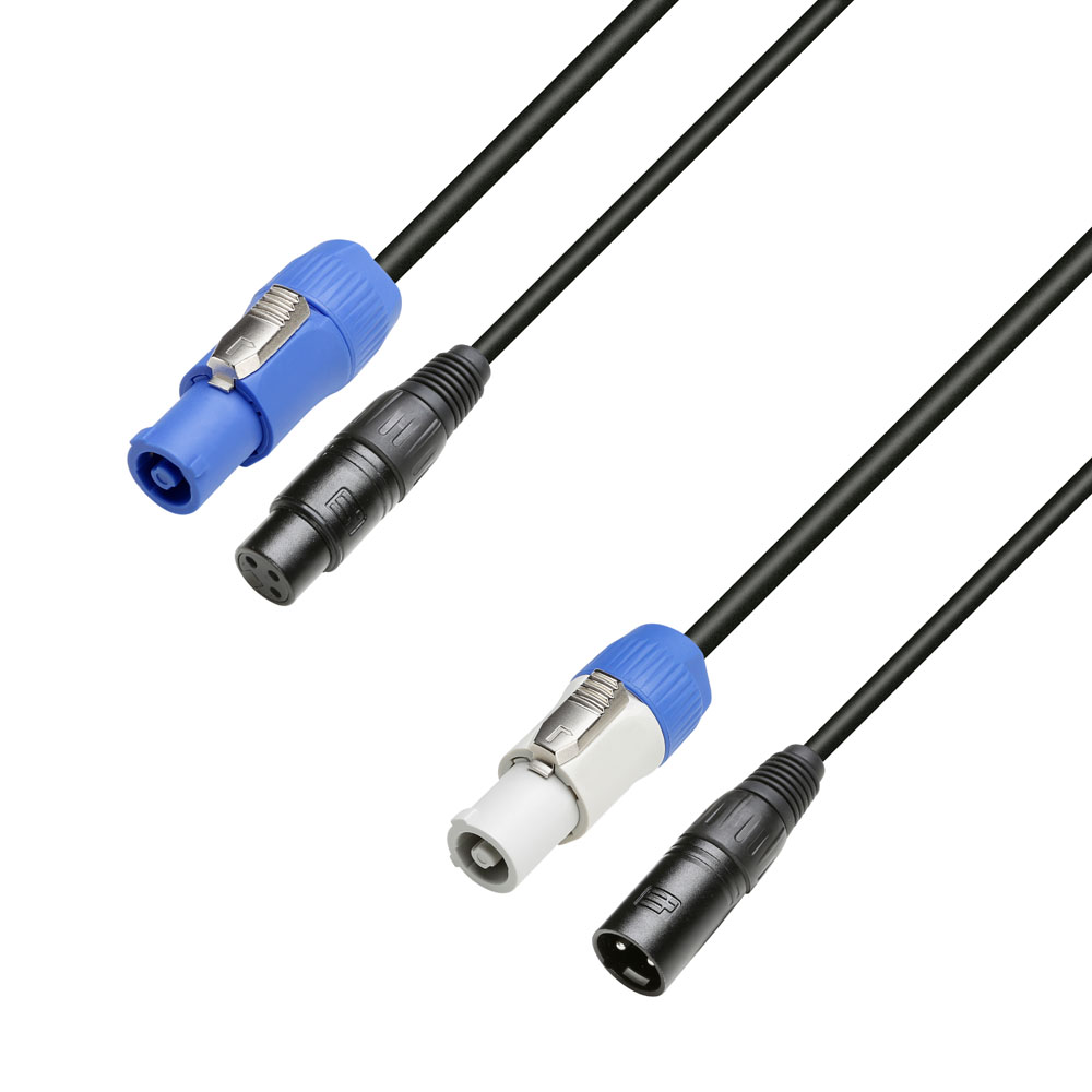 8101 PSDT 0300 - Power & DMX Cable Power Twist In & XLR female to Power