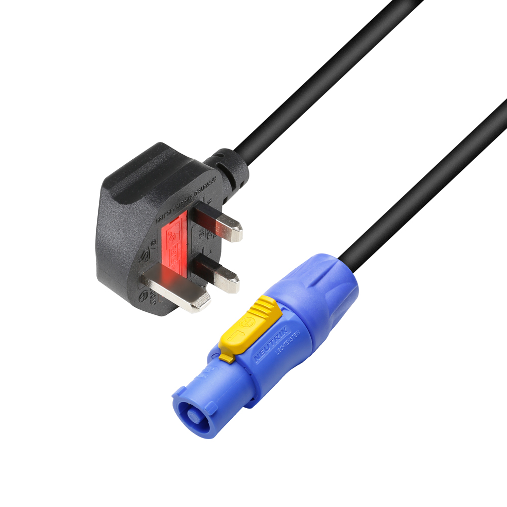 8101 PCON 0150 GB - Power Cord BS1363/A  Powercon 1.5mm2 1.5m